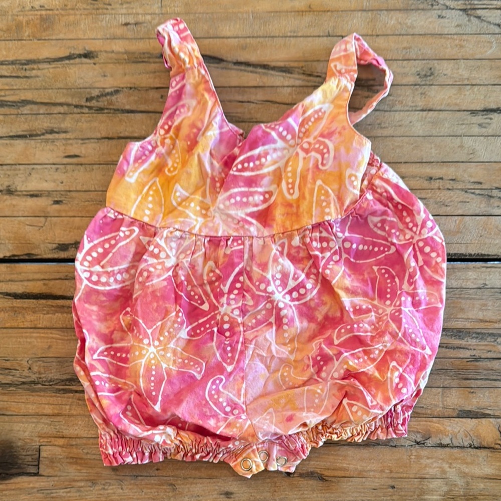 Blueginger Pink and Orange Baby Romper